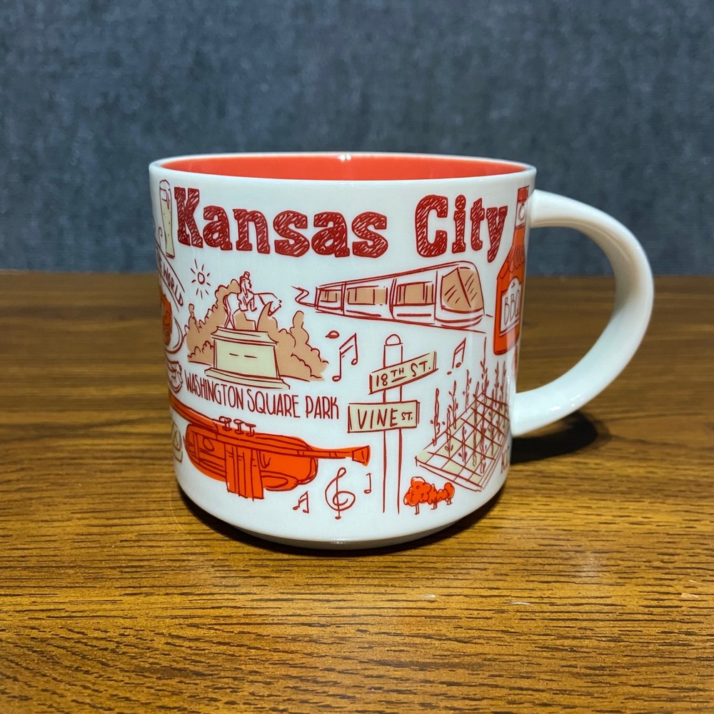 Starbucks Been There Series Kansas City Mug 14oz Across the Globe Collection NEW